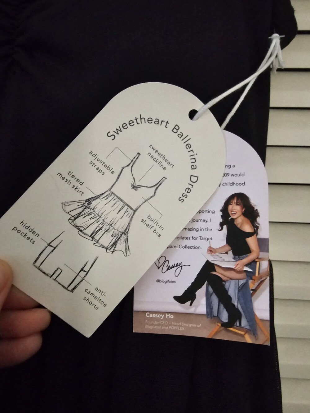 Blogilates Sweetheart Babydoll Black Dress - Picture 8 of 8